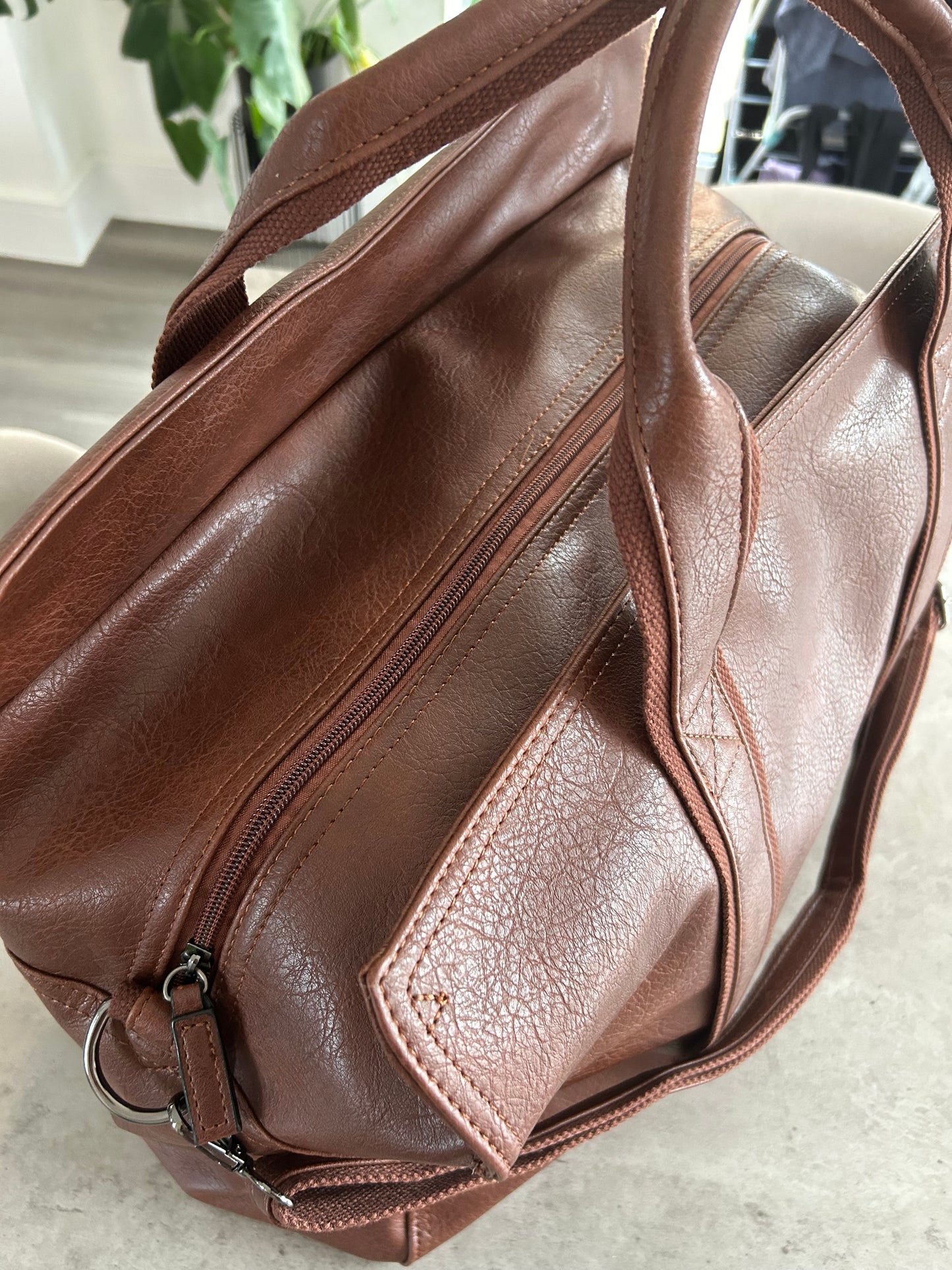Brooklyn Large Soft Leather-Look Holdall