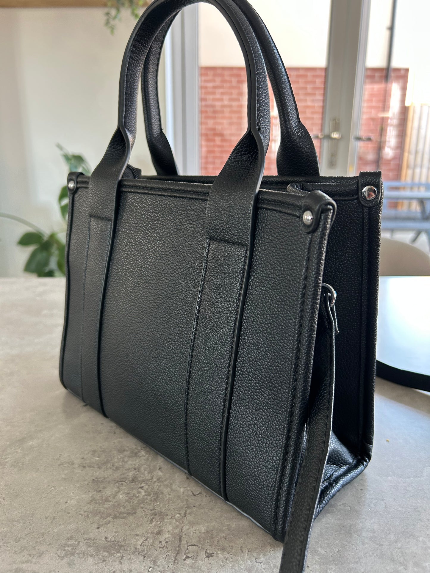 Roxy - Black Medium Sparkly Tote Bag