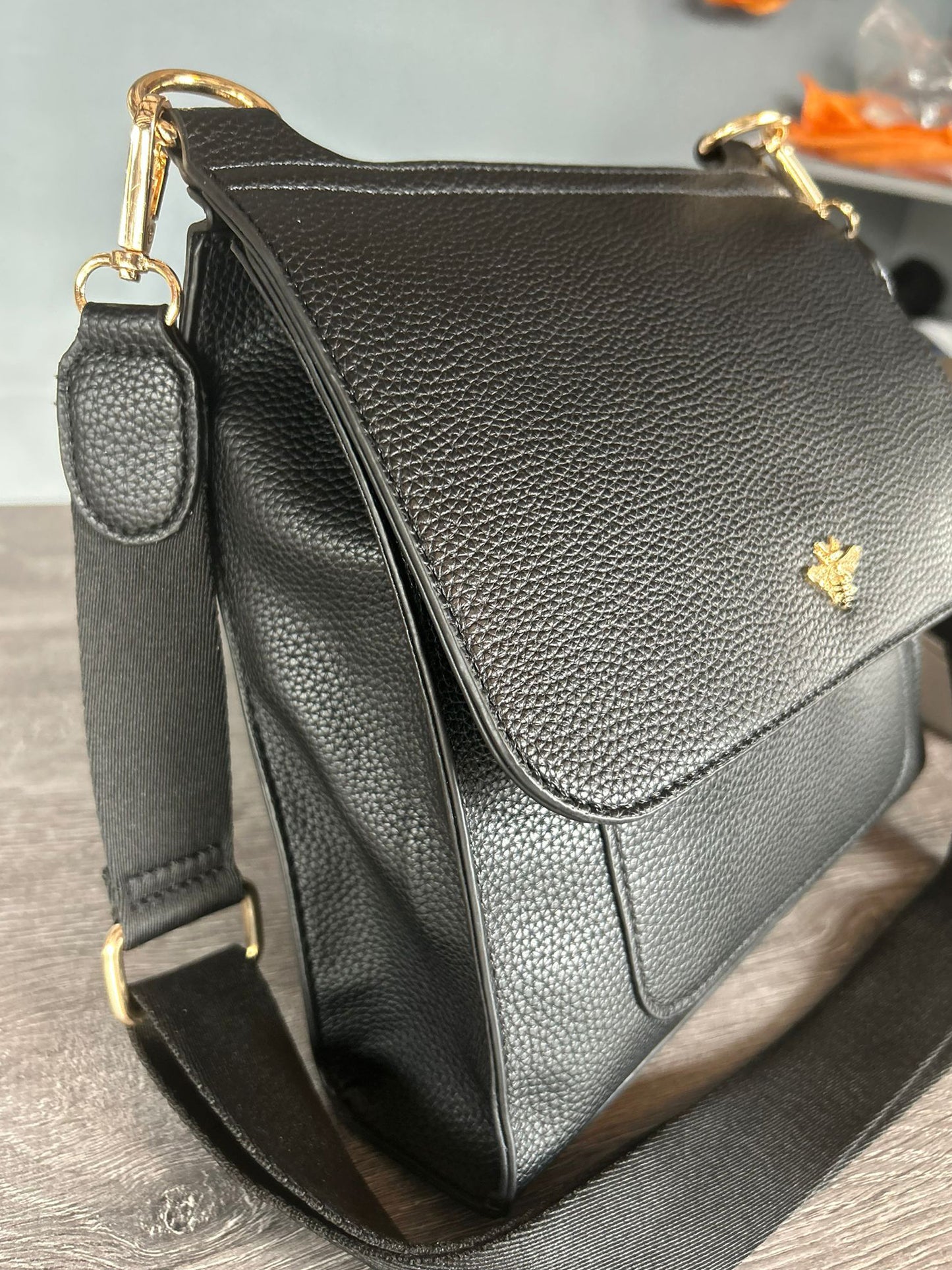 Layla - Soft faux leather messenger bag