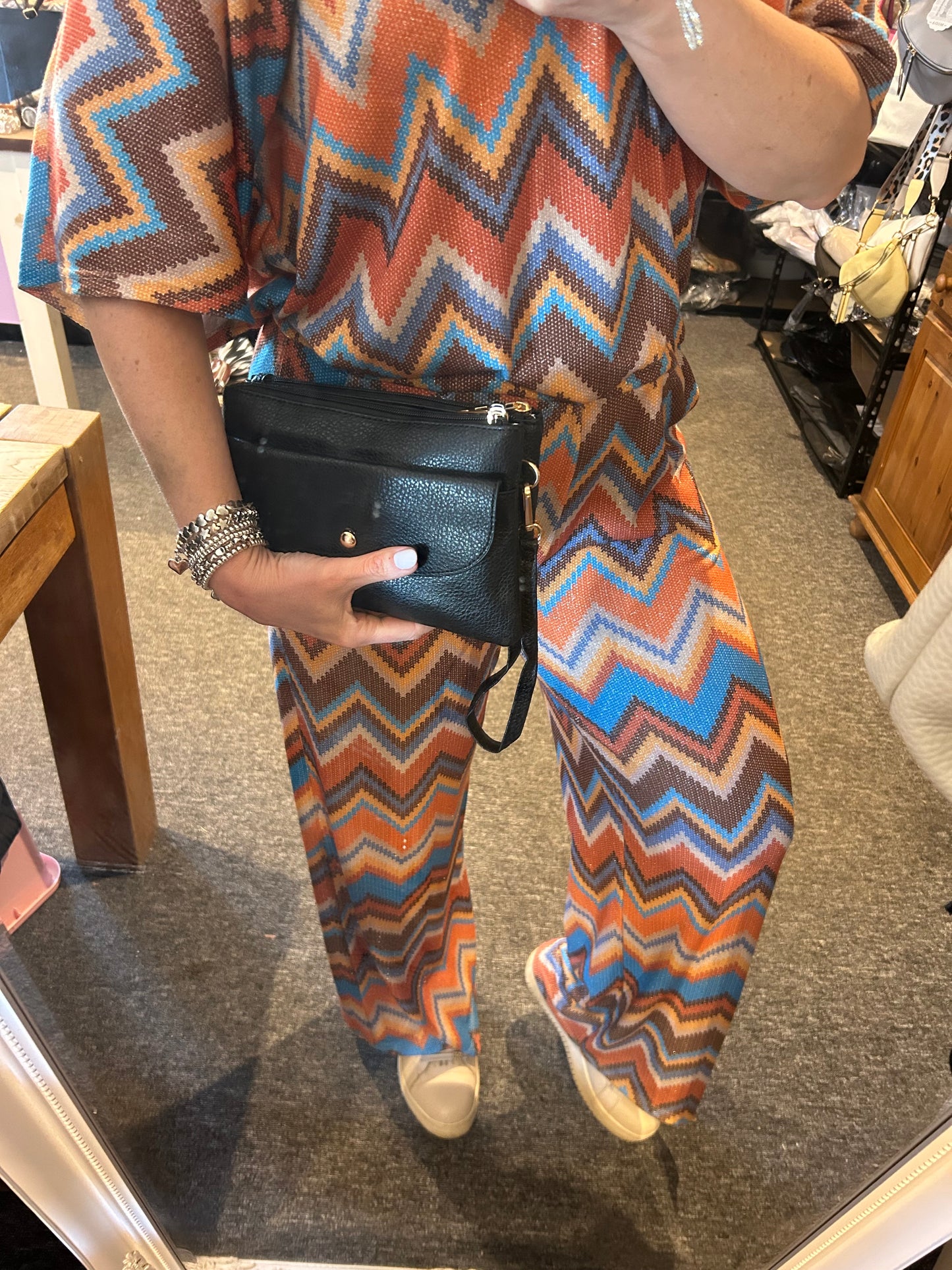 Jo-Jo - Leather-look clutch/crossbody bag