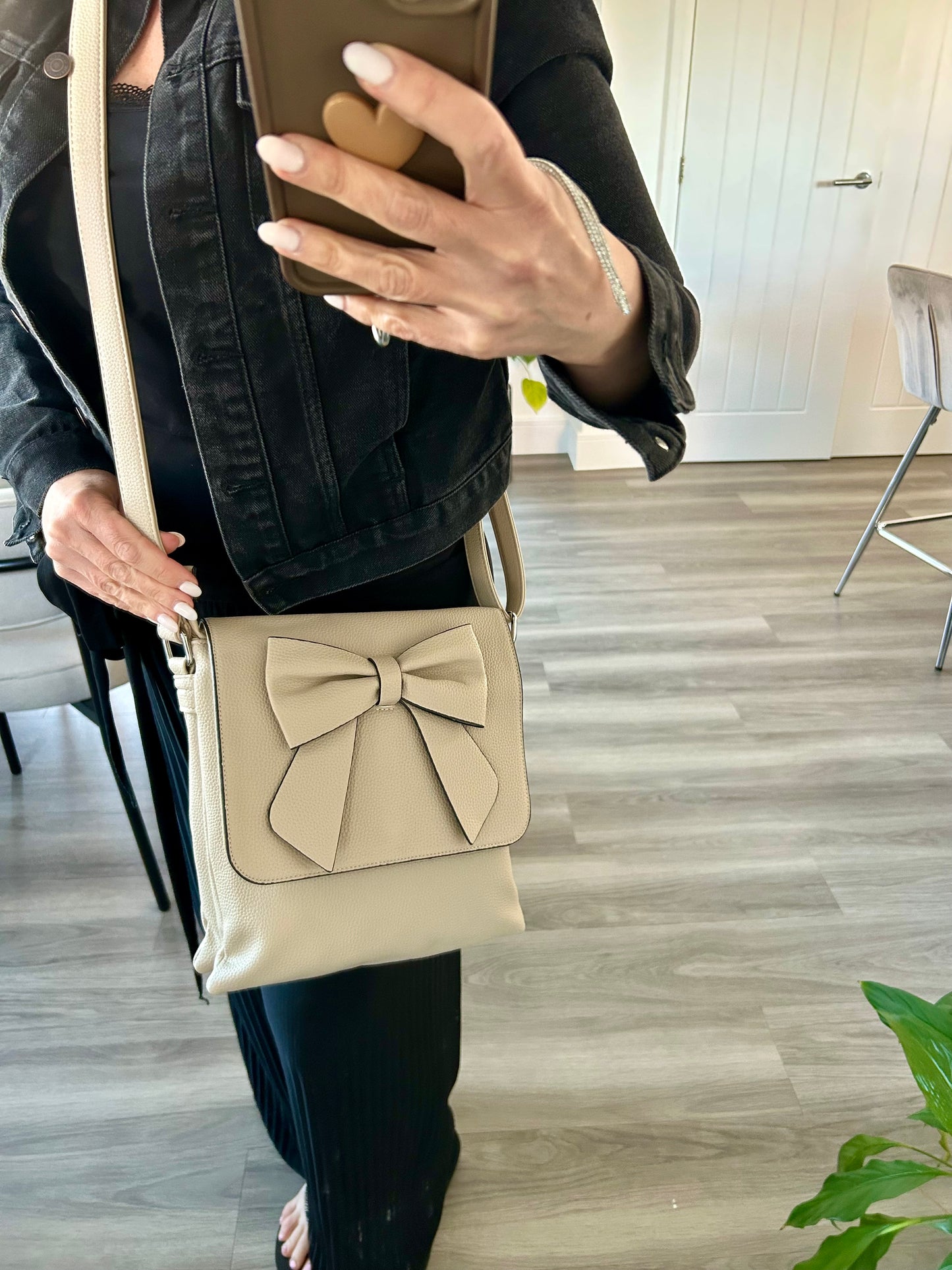 Candi - Blue crossbody flap-over bag