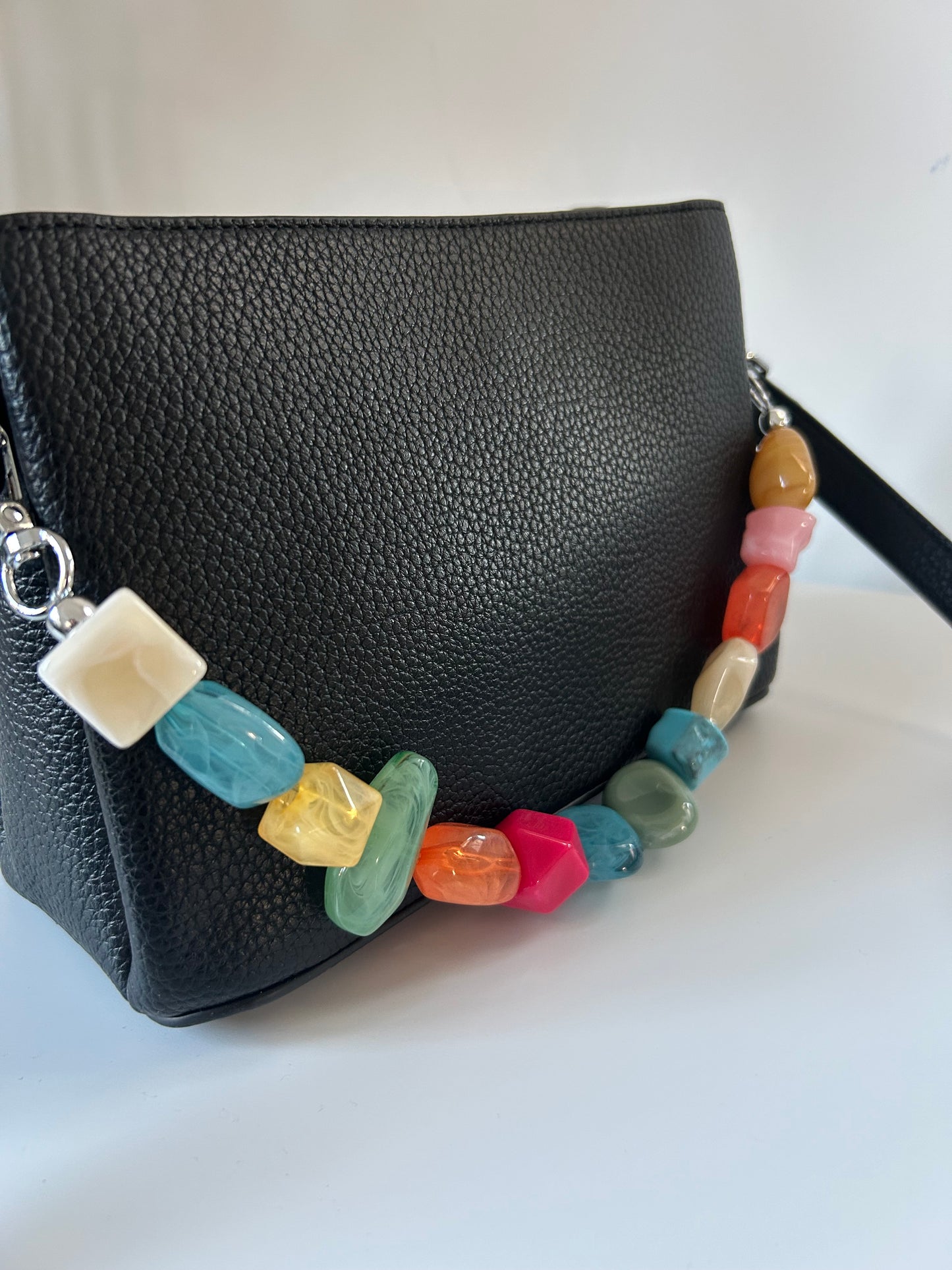 Connie - Small handbag with jewelled short strap