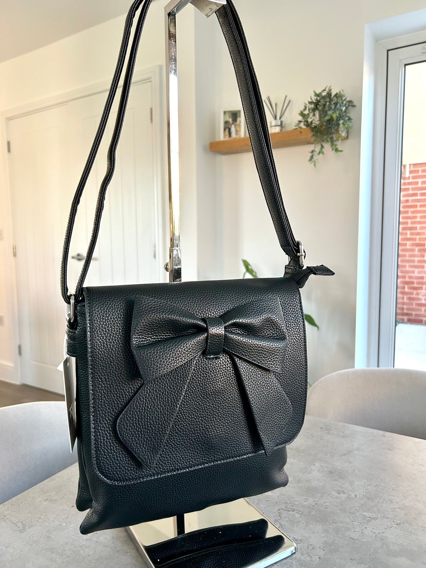 Candi - Blue crossbody flap-over bag