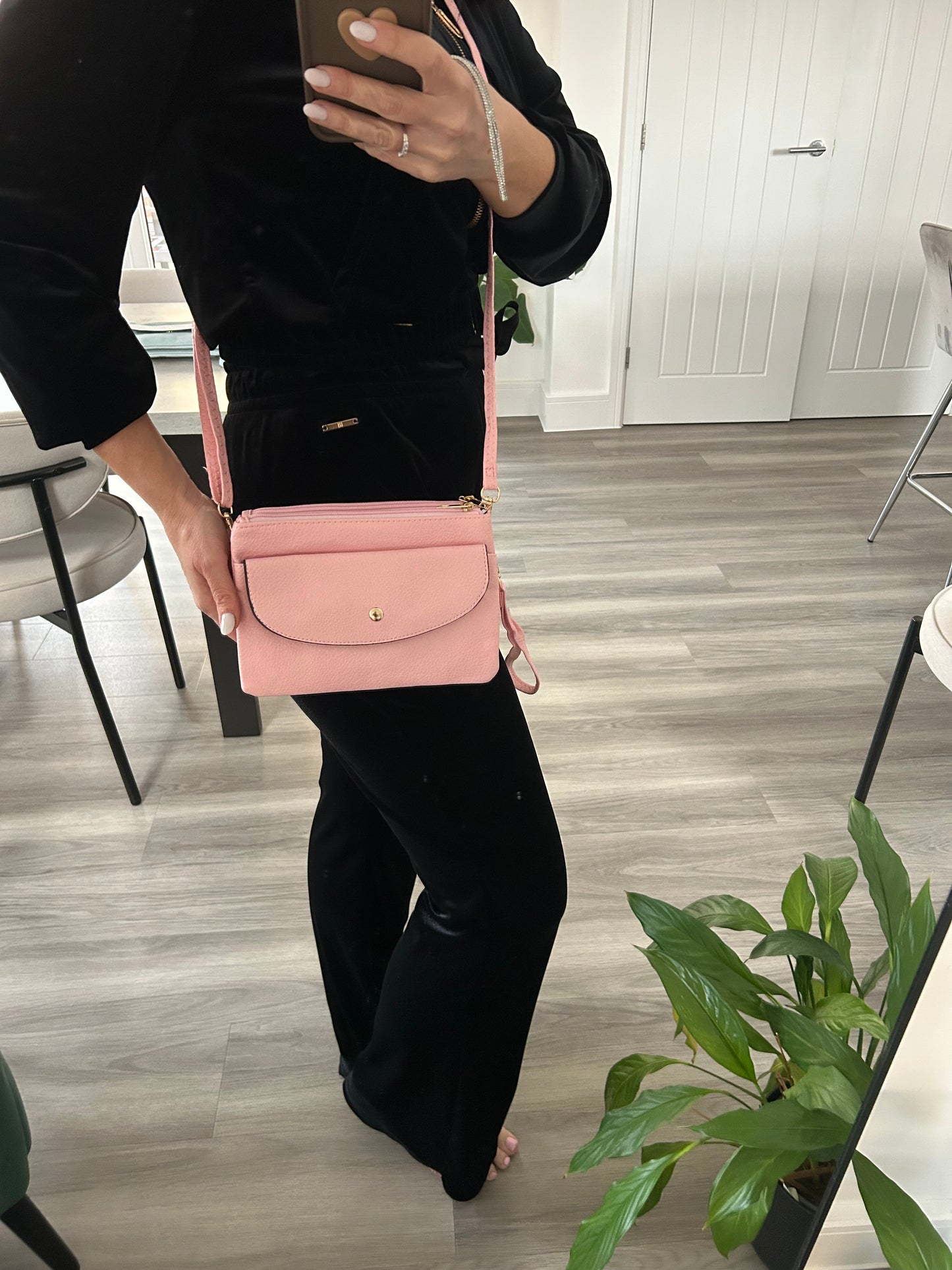 Jo-Jo - Leather-look clutch/crossbody bag