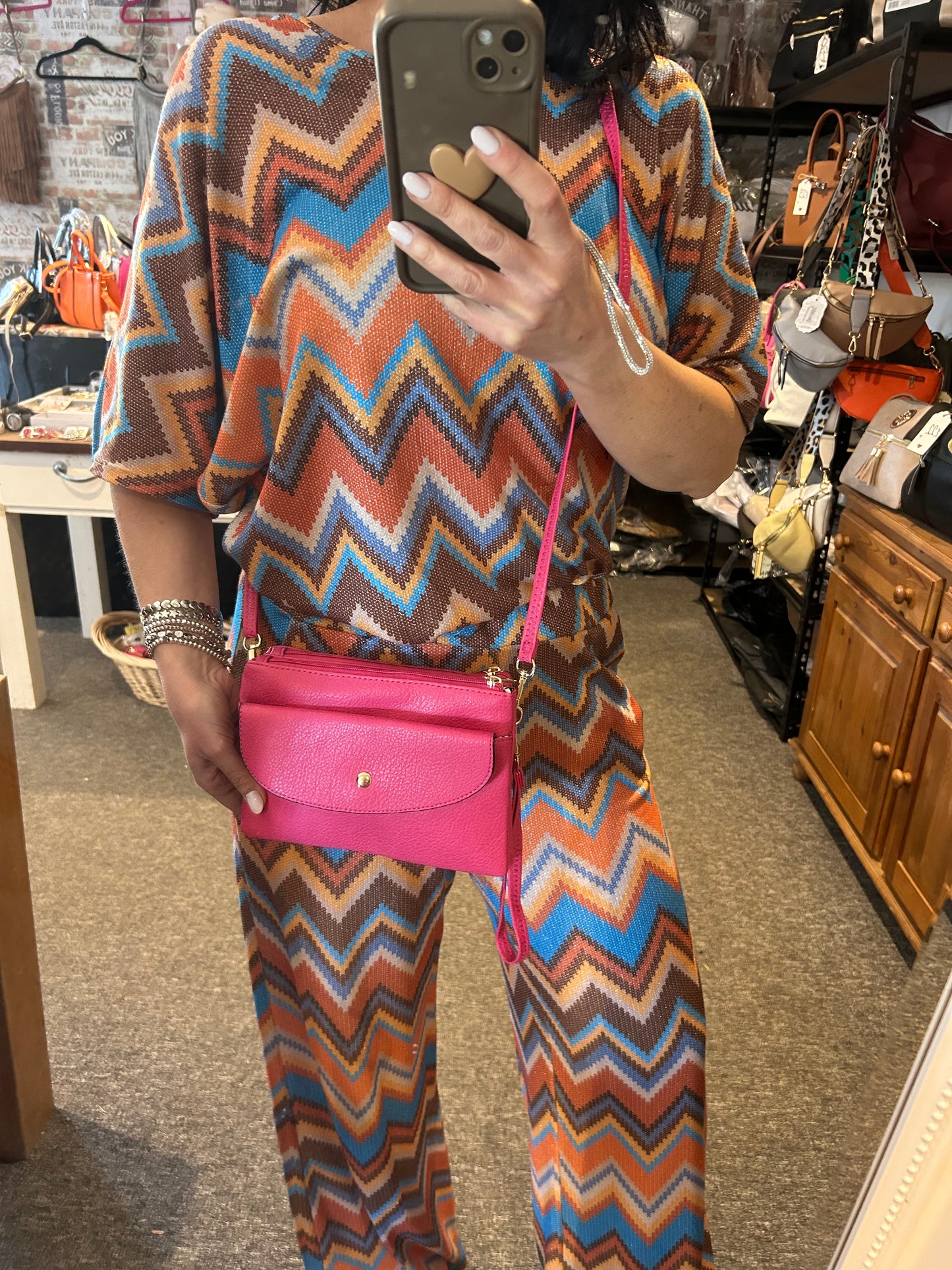 Jo-Jo - Leather-look clutch/crossbody bag