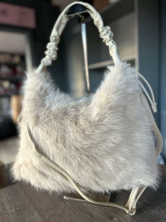 Angelica - Large Soft Faux Fur Bag