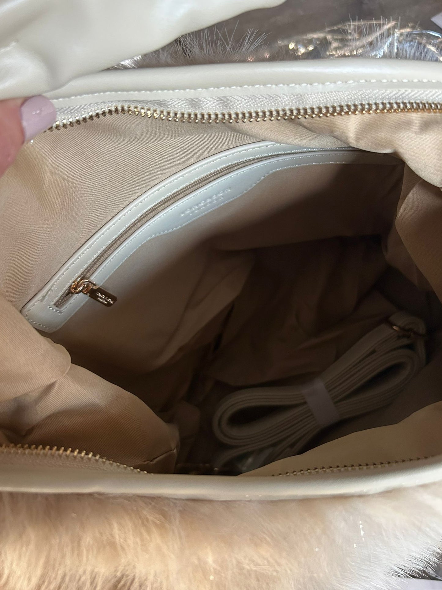 Angelica - Large Soft Faux Fur Bag