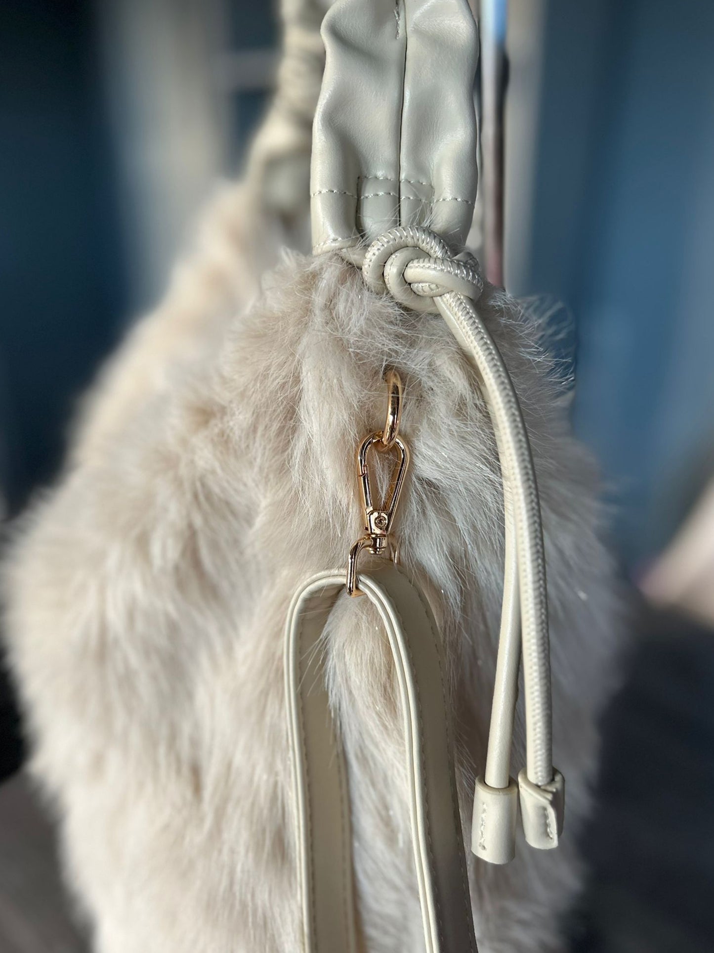 Angelica - Large Soft Faux Fur Bag