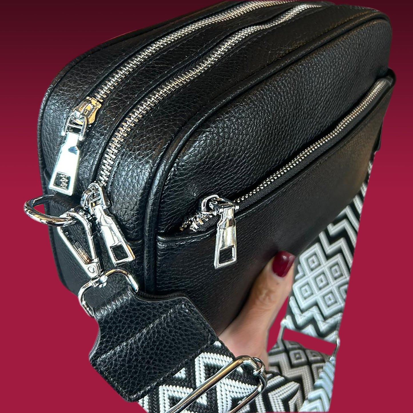 Anita - Aztec strap crossbody bag