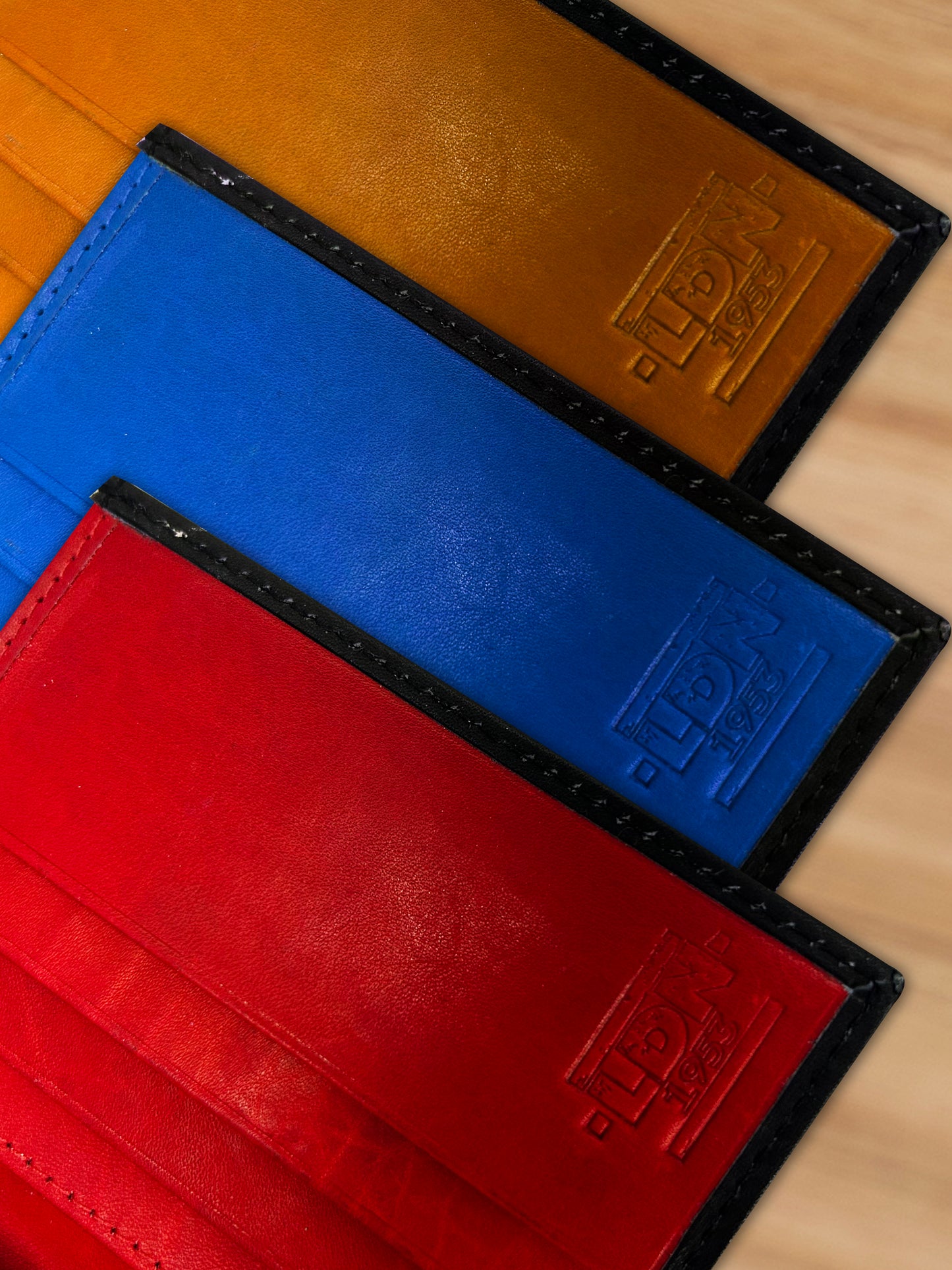 LDN Genuine Leather 2 Tone Slim Wallet - RFID Protected