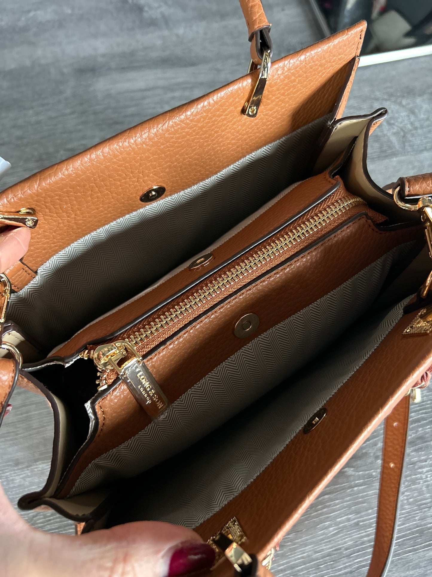 Charlotte - Handbag with chain & scarf detail