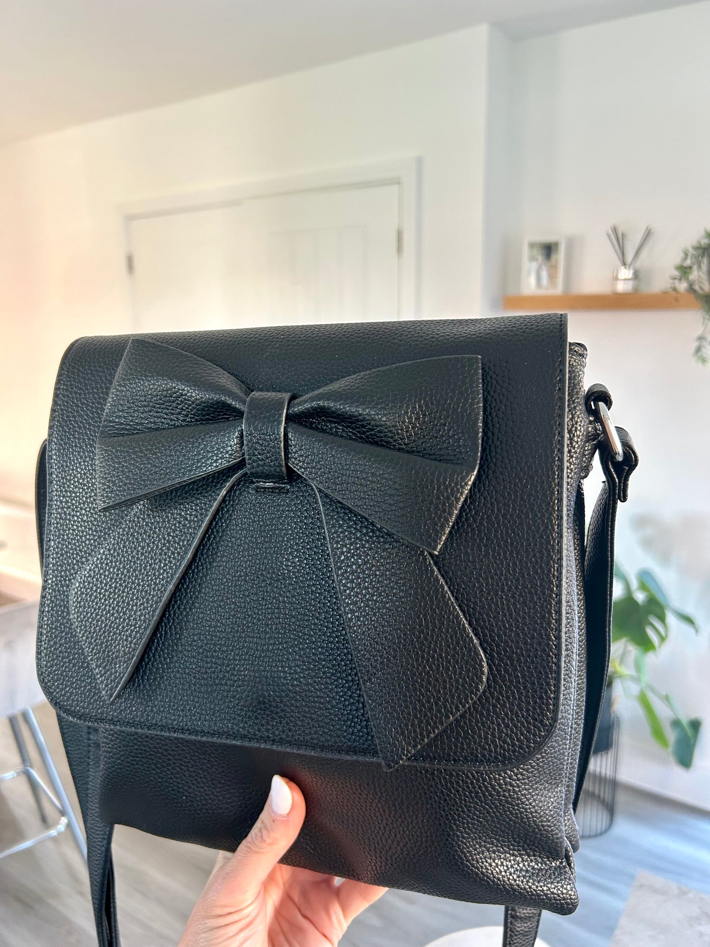 Candi - Blue crossbody flap-over bag