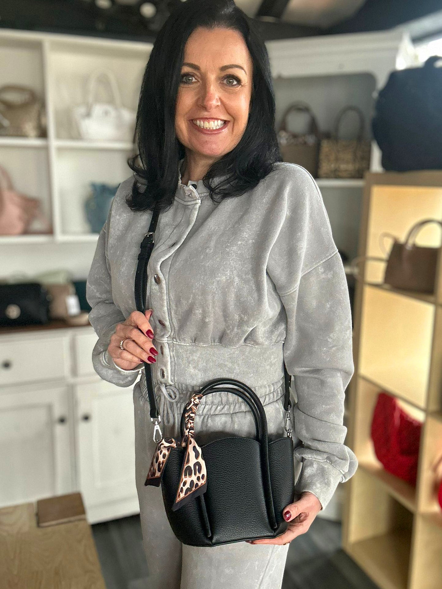 Betty - Small Grab Handle Bag With Insert