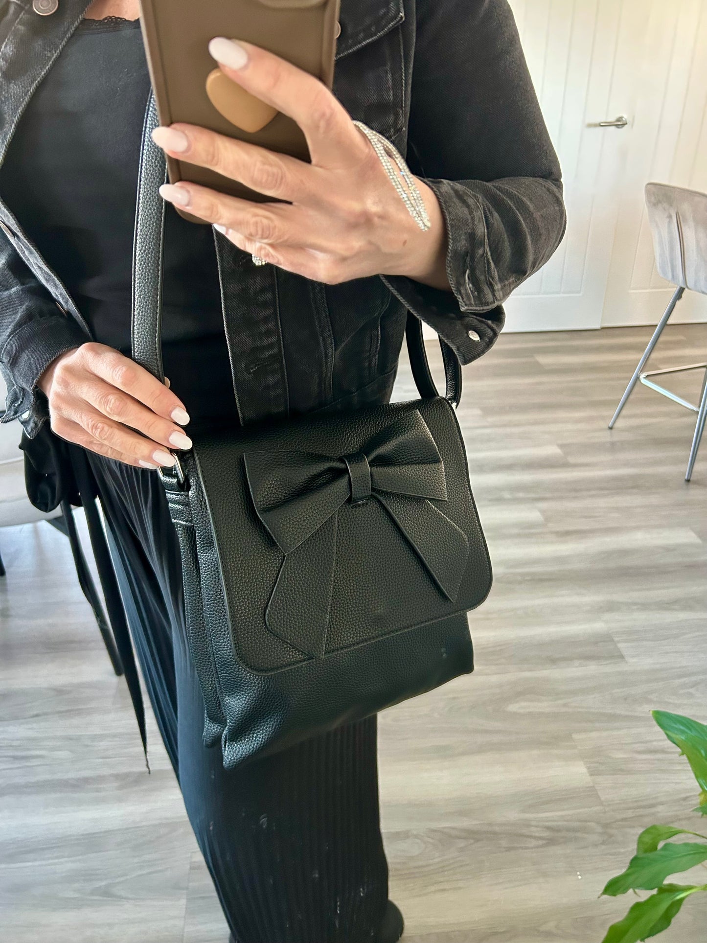 Candi - Blue crossbody flap-over bag