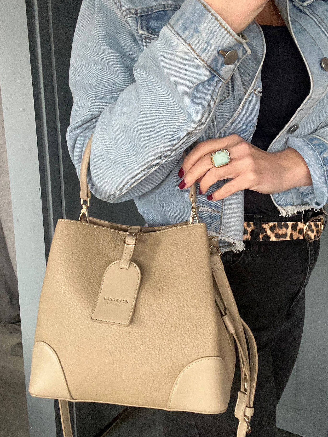 Caitlin - Faux leather crossbody bag