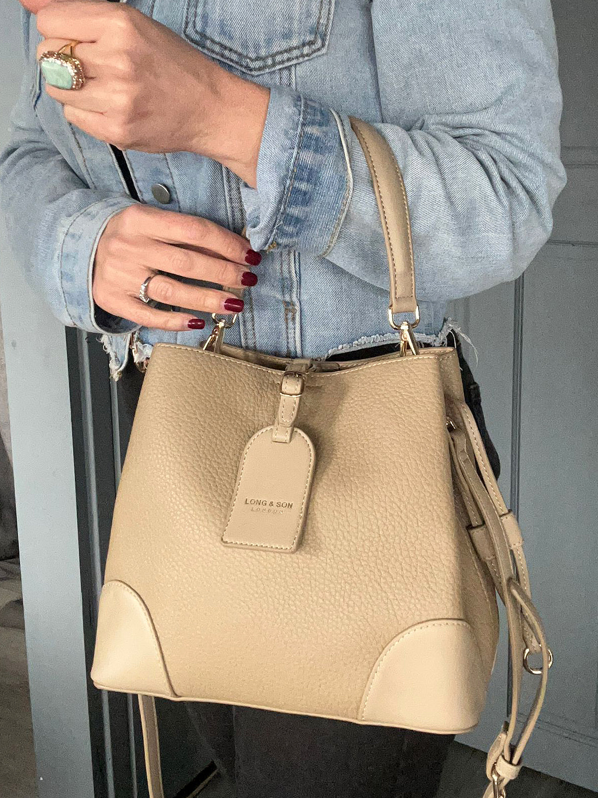 Caitlin - Faux leather crossbody bag