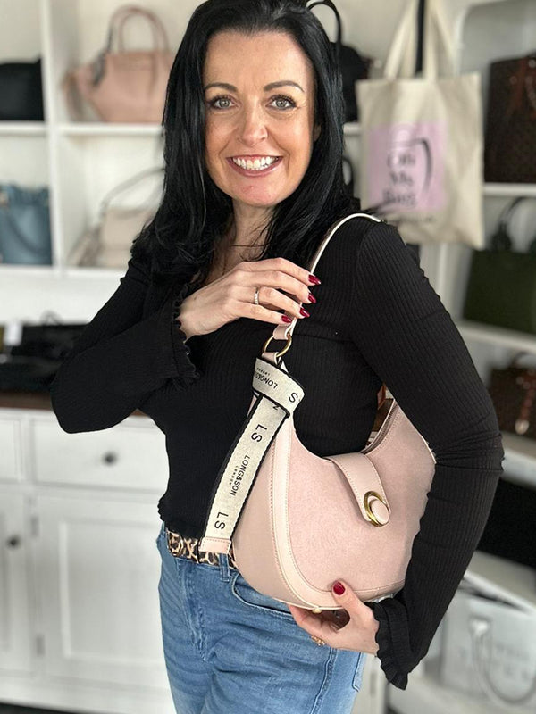 Carrie - Faux Leather and Swede Shoulder Bag
