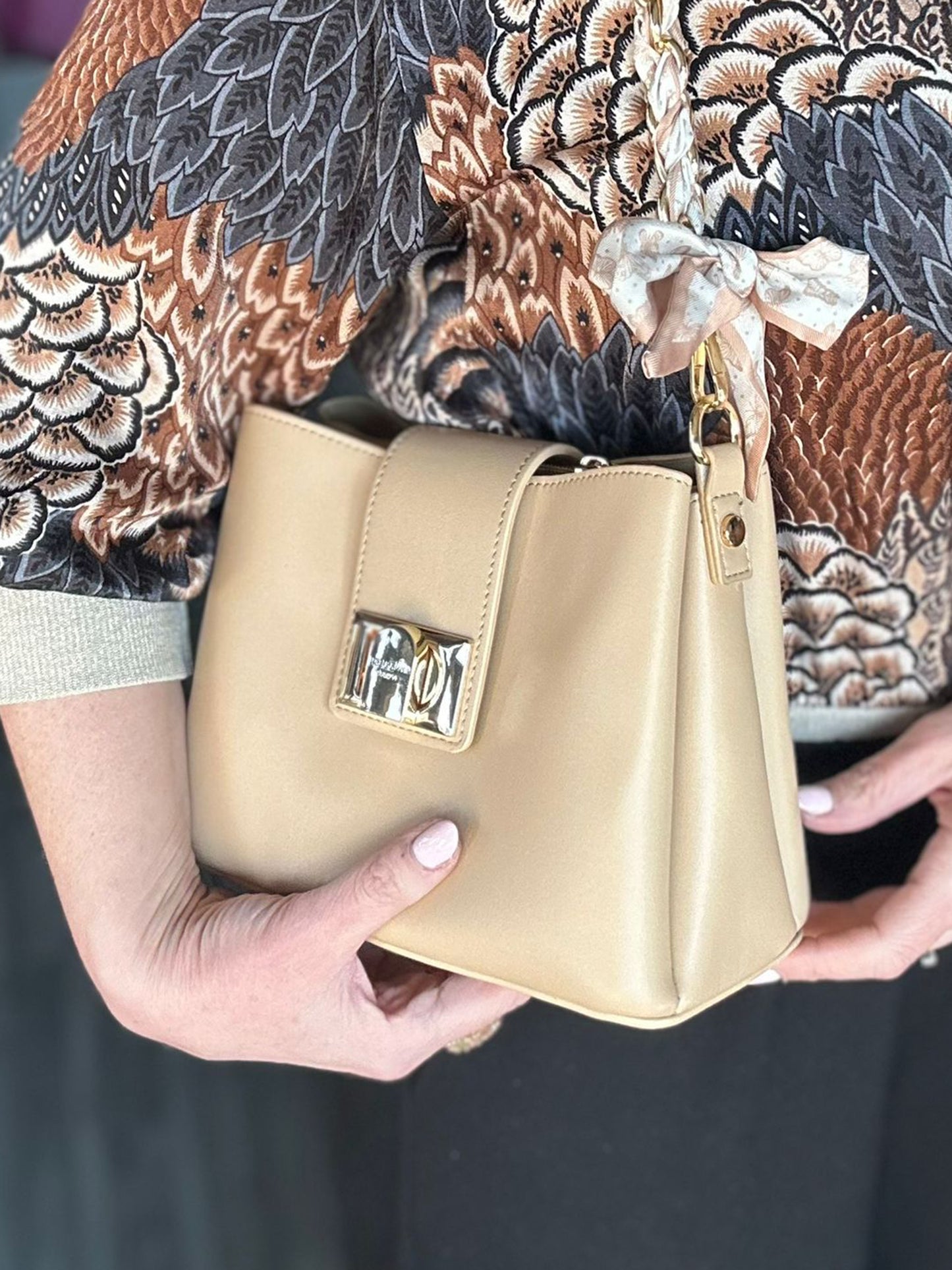 Catherine - Small Faux Leather Shoulder Bag