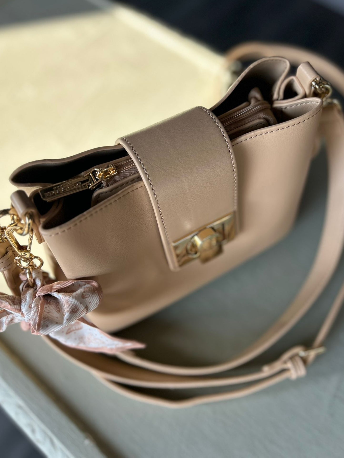 Catherine - Small Faux Leather Shoulder Bag