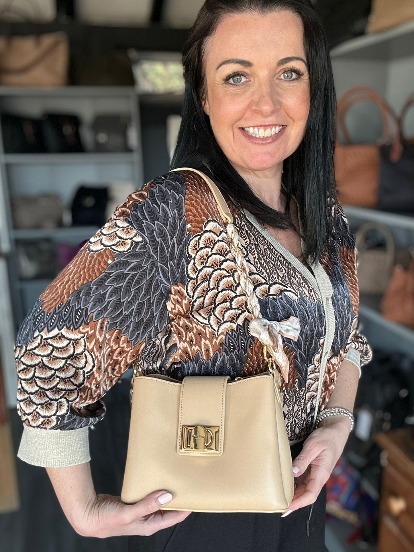 Catherine - Small Faux Leather Shoulder Bag
