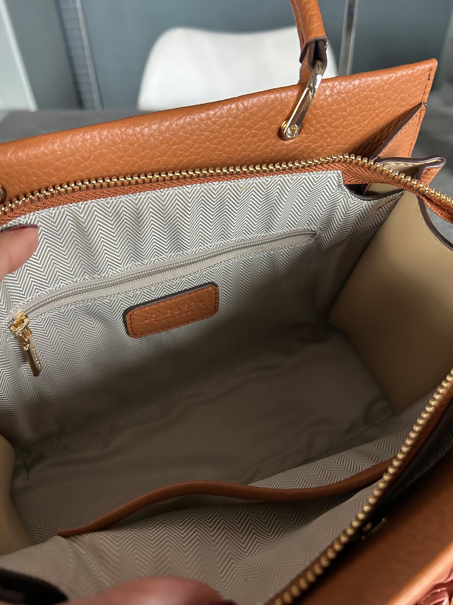 Charlotte - Handbag with chain & scarf detail