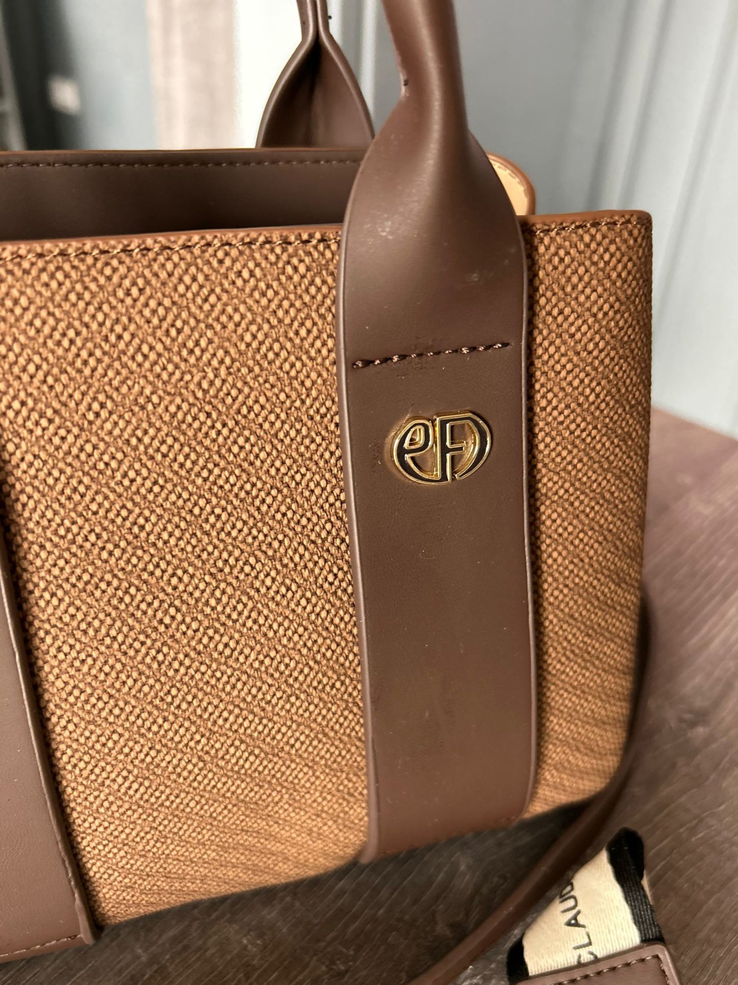Claudia - Small Grab Handle Bag With Bag Tie