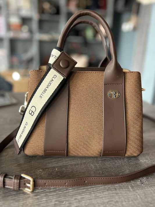 Claudia - Small Grab Handle Bag With Bag Tie