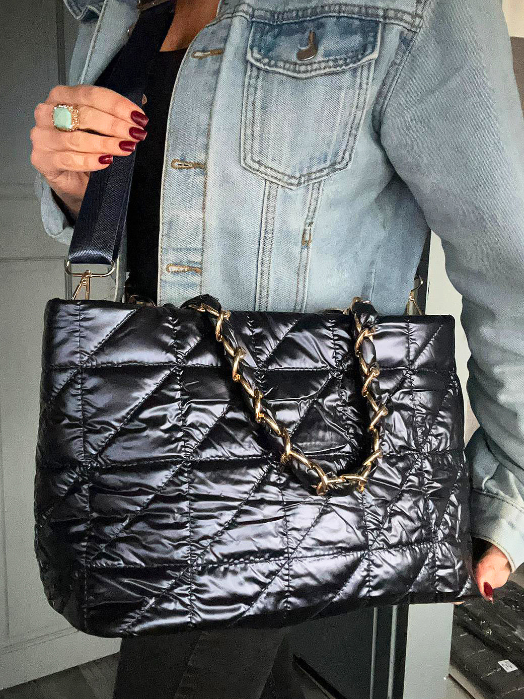 Coco - Large quilted tote bag