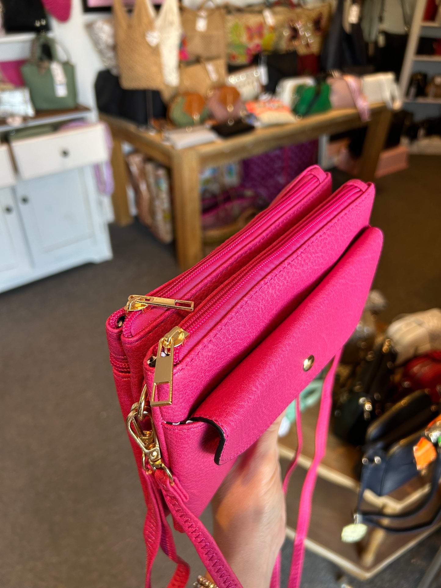 Jo-Jo - Leather-look clutch/crossbody bag