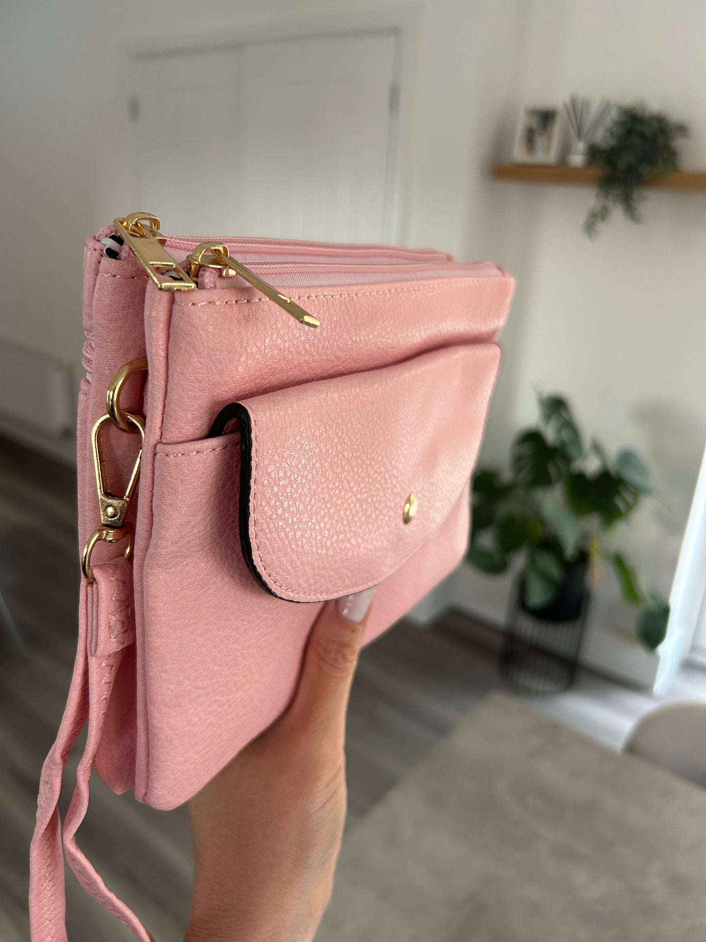 Jo-Jo - Leather-look clutch/crossbody bag