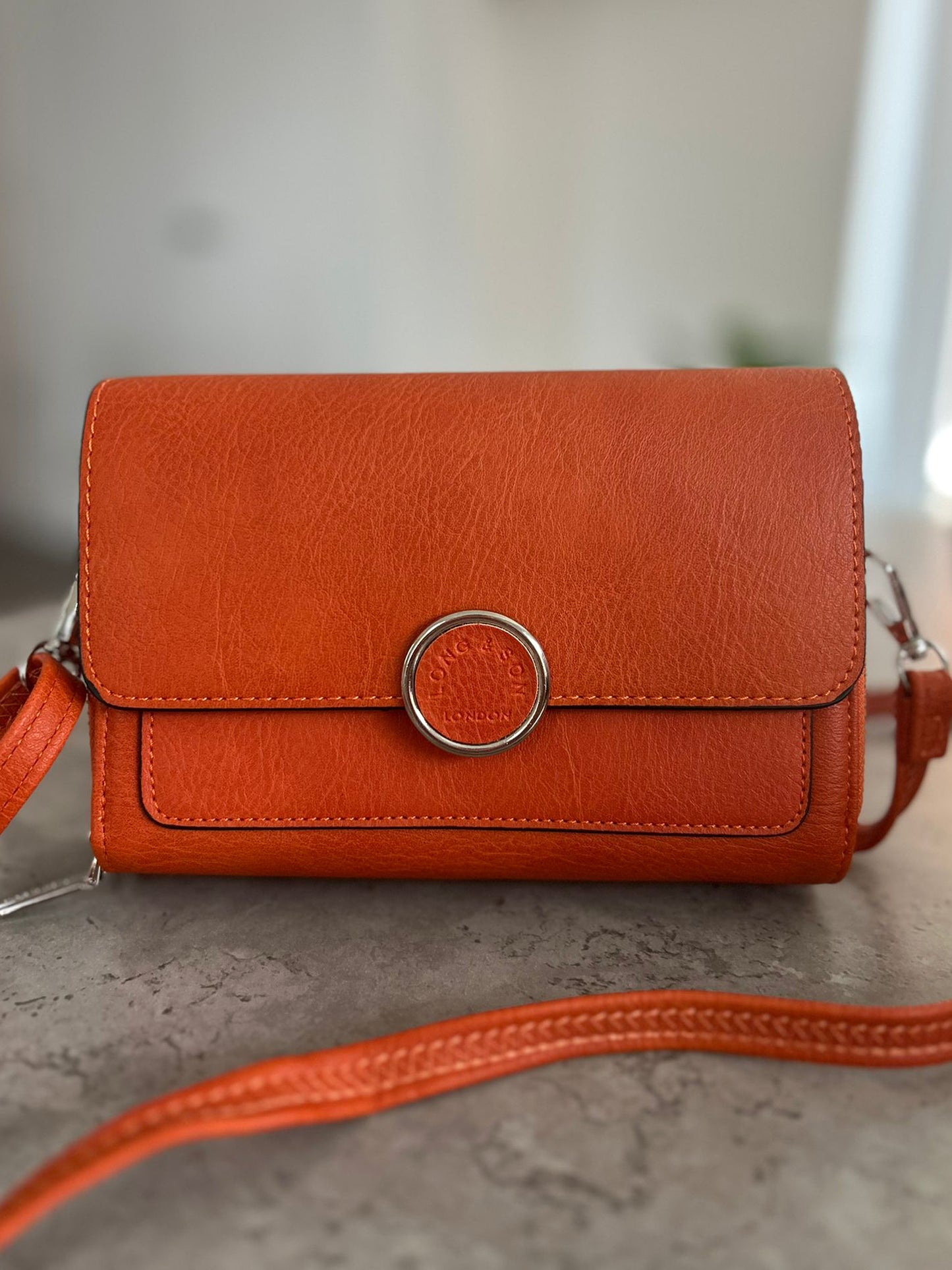 Dorothy - Small Faux Leather Crossbody Organiser Bag