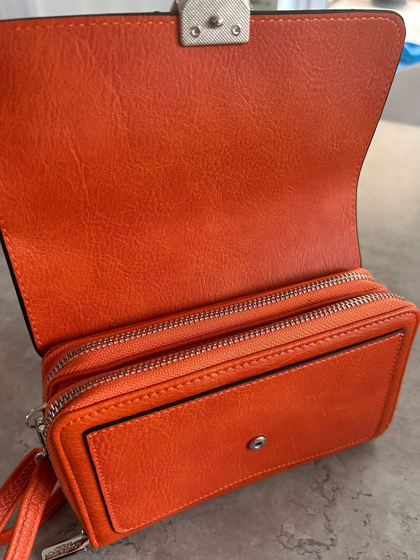 Dorothy - Small Faux Leather Crossbody Organiser Bag