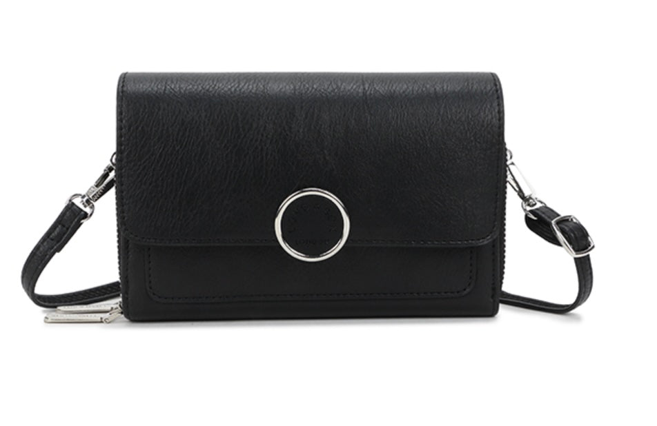 Dorothy - Small Faux Leather Crossbody Organiser Bag
