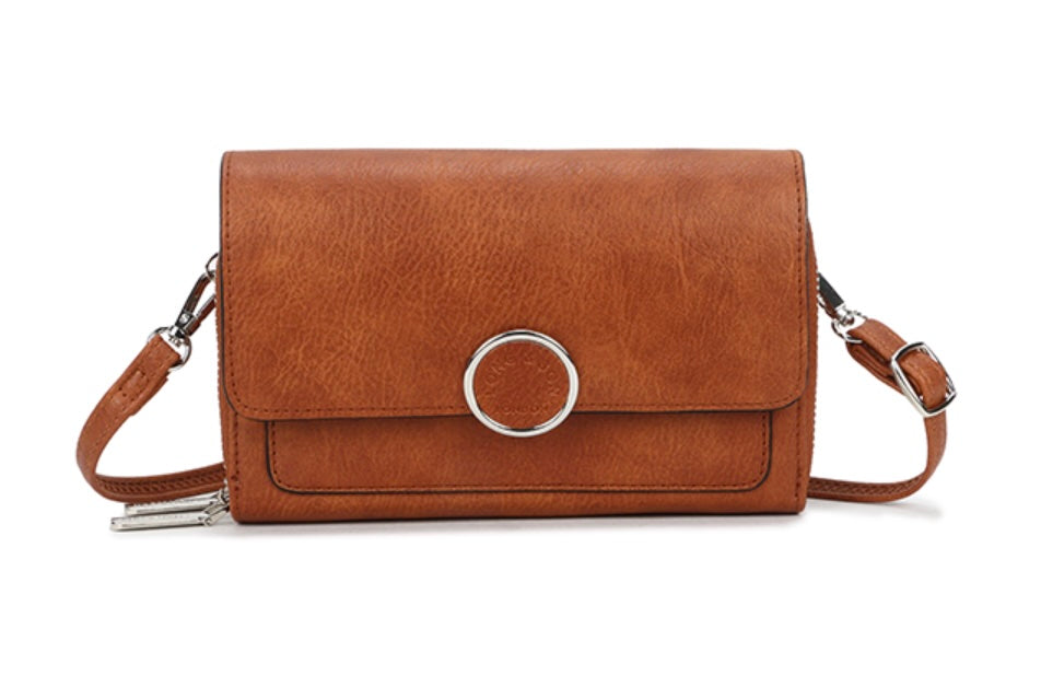 Dorothy - Small Faux Leather Crossbody Organiser Bag