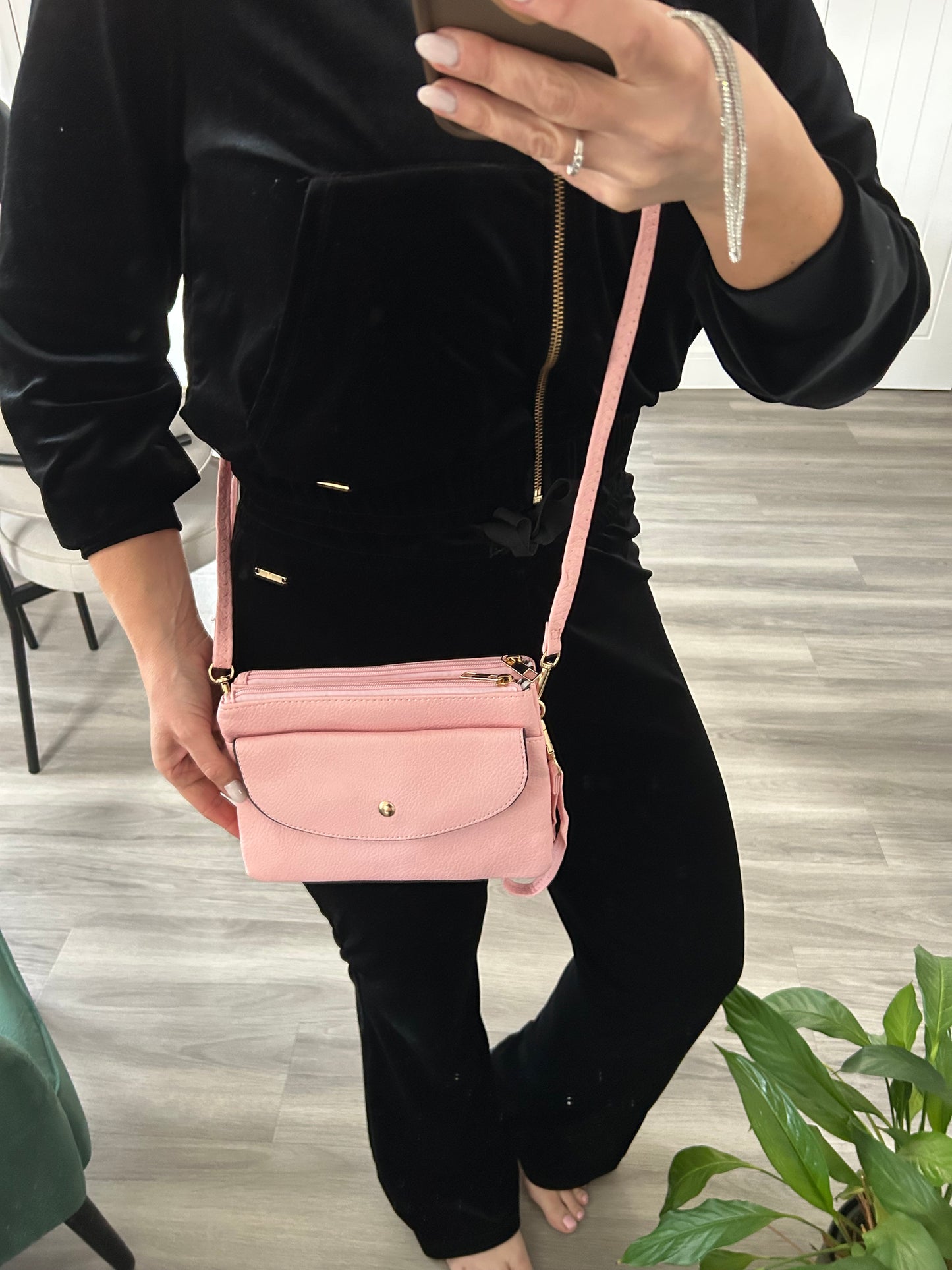 Jo-Jo - Leather-look clutch/crossbody bag