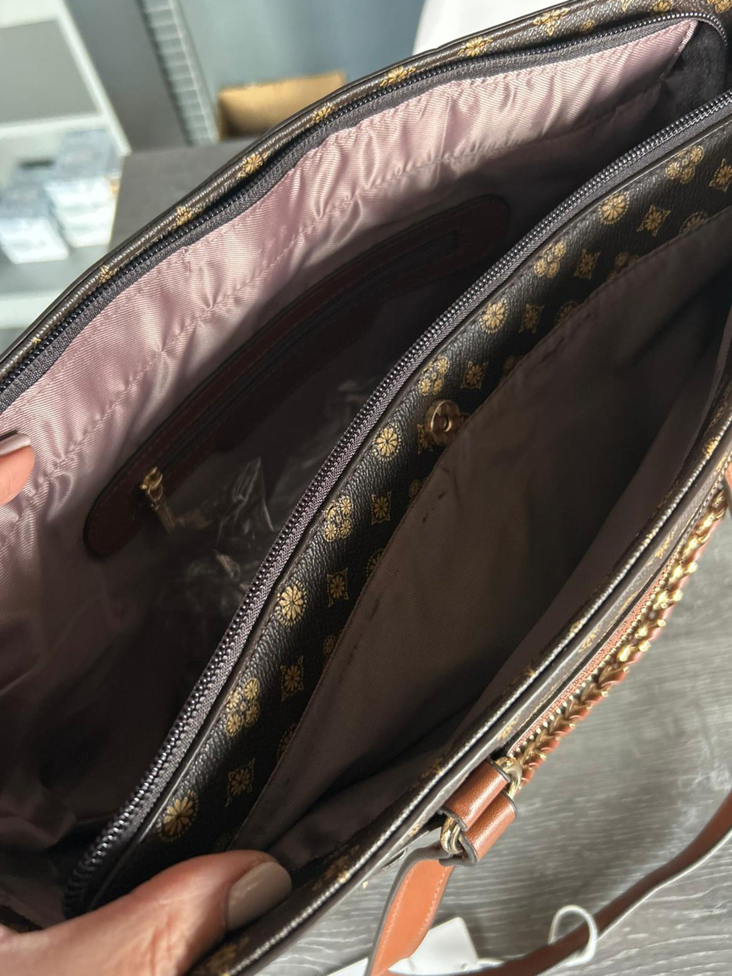 Elizabeth - Large Faux Leather Tote / Shopper Bag