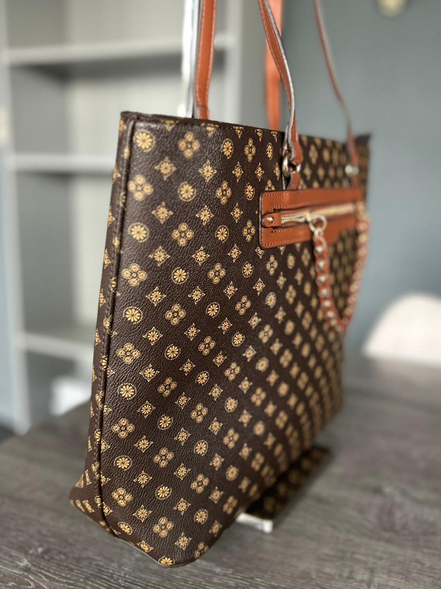 Elizabeth - Large Faux Leather Tote / Shopper Bag