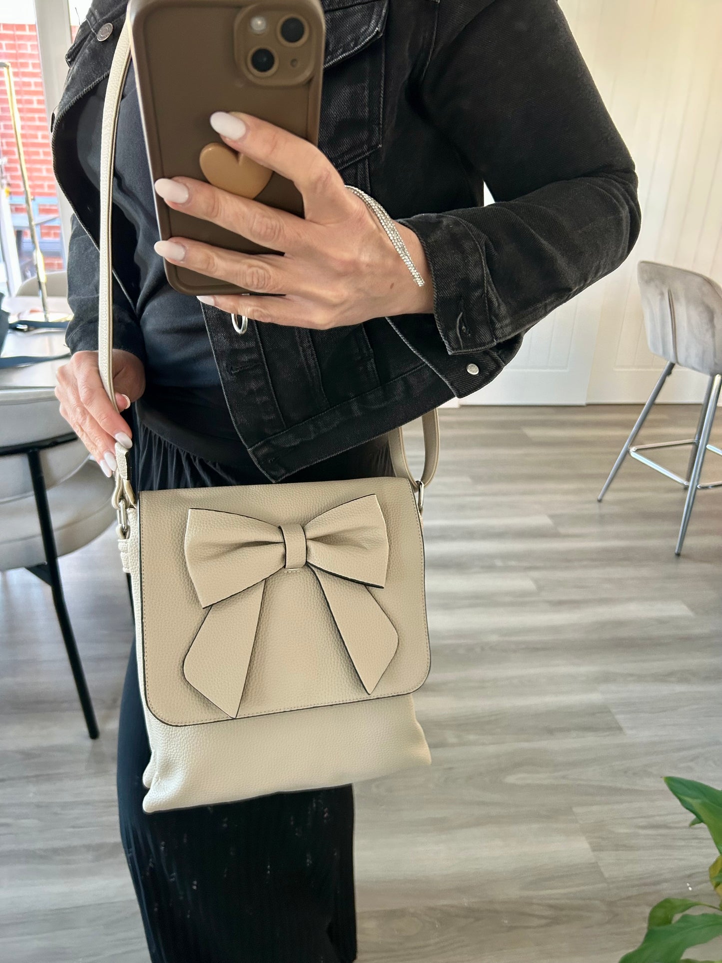 Candi - Blue crossbody flap-over bag