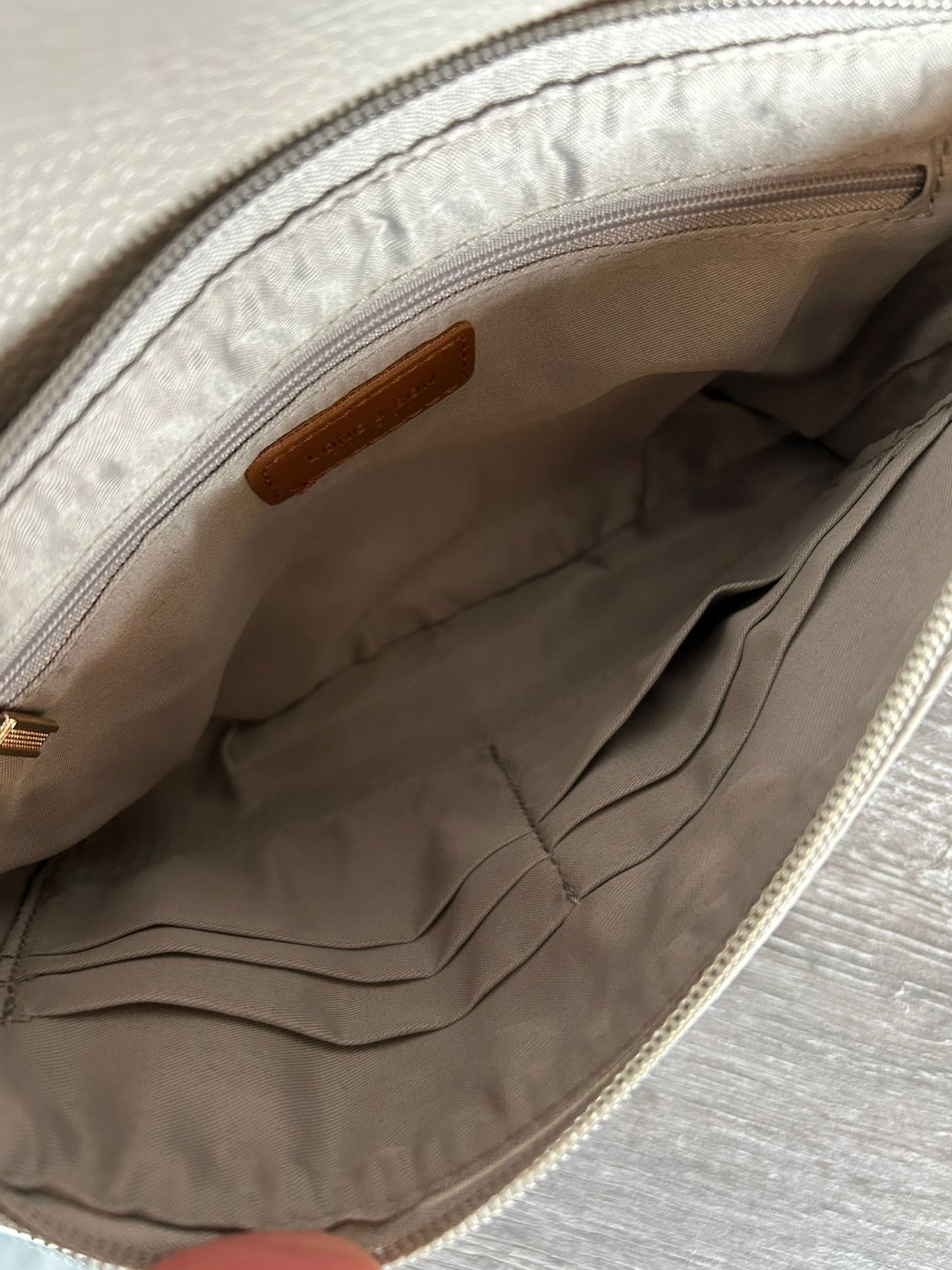 Gina - Faux Leather Slim Clutch / Crossbody Bag