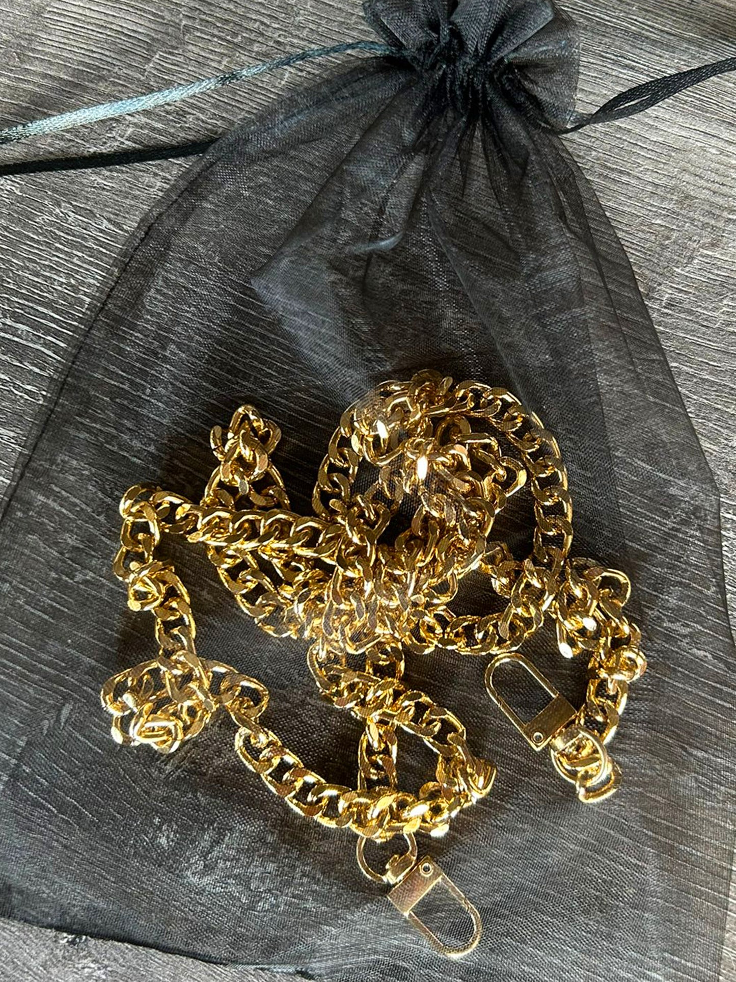 Silver / Gold Tone Chain Bag Strap