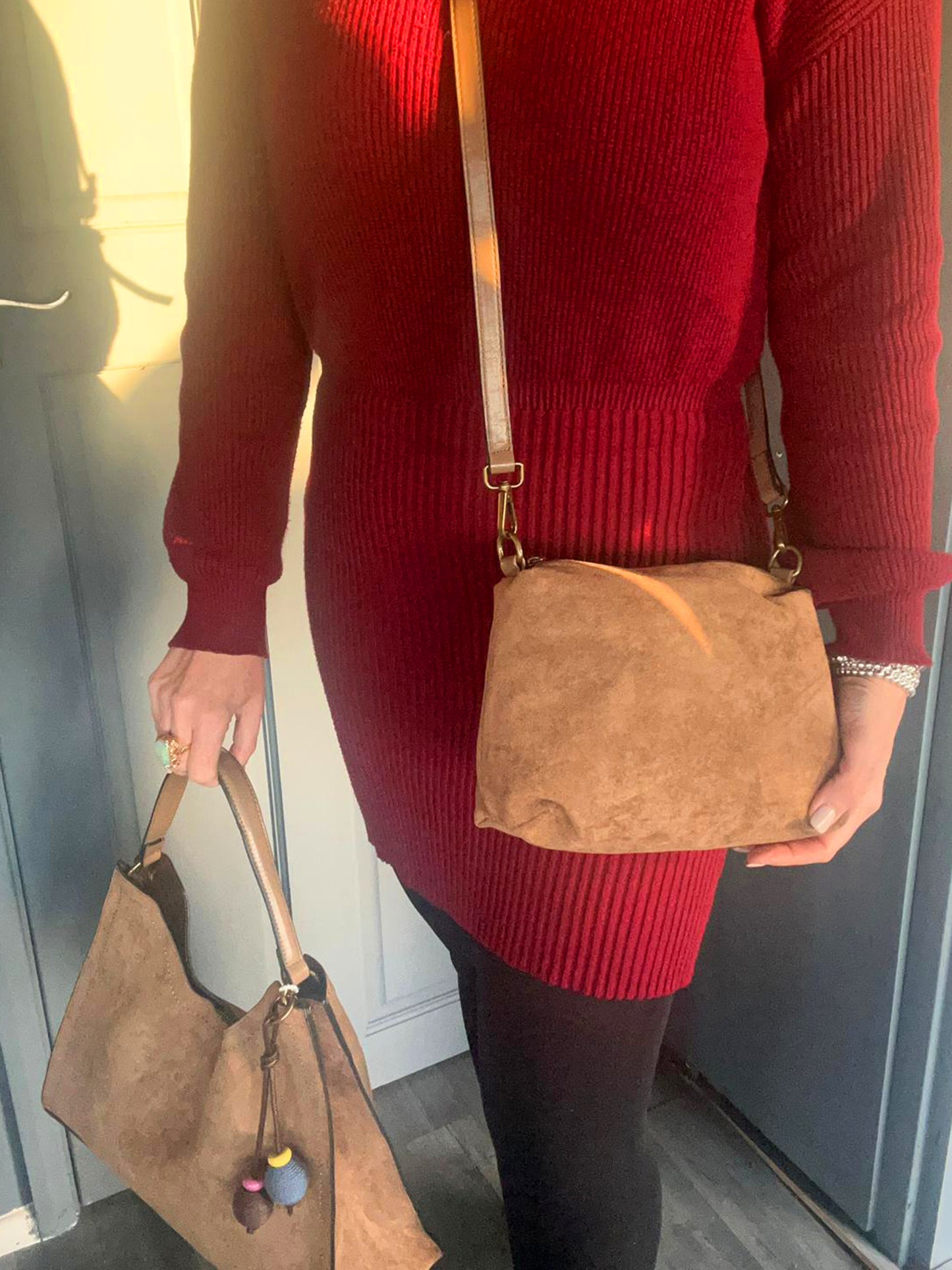 Harriott - Faux Suede 2 Bag Set