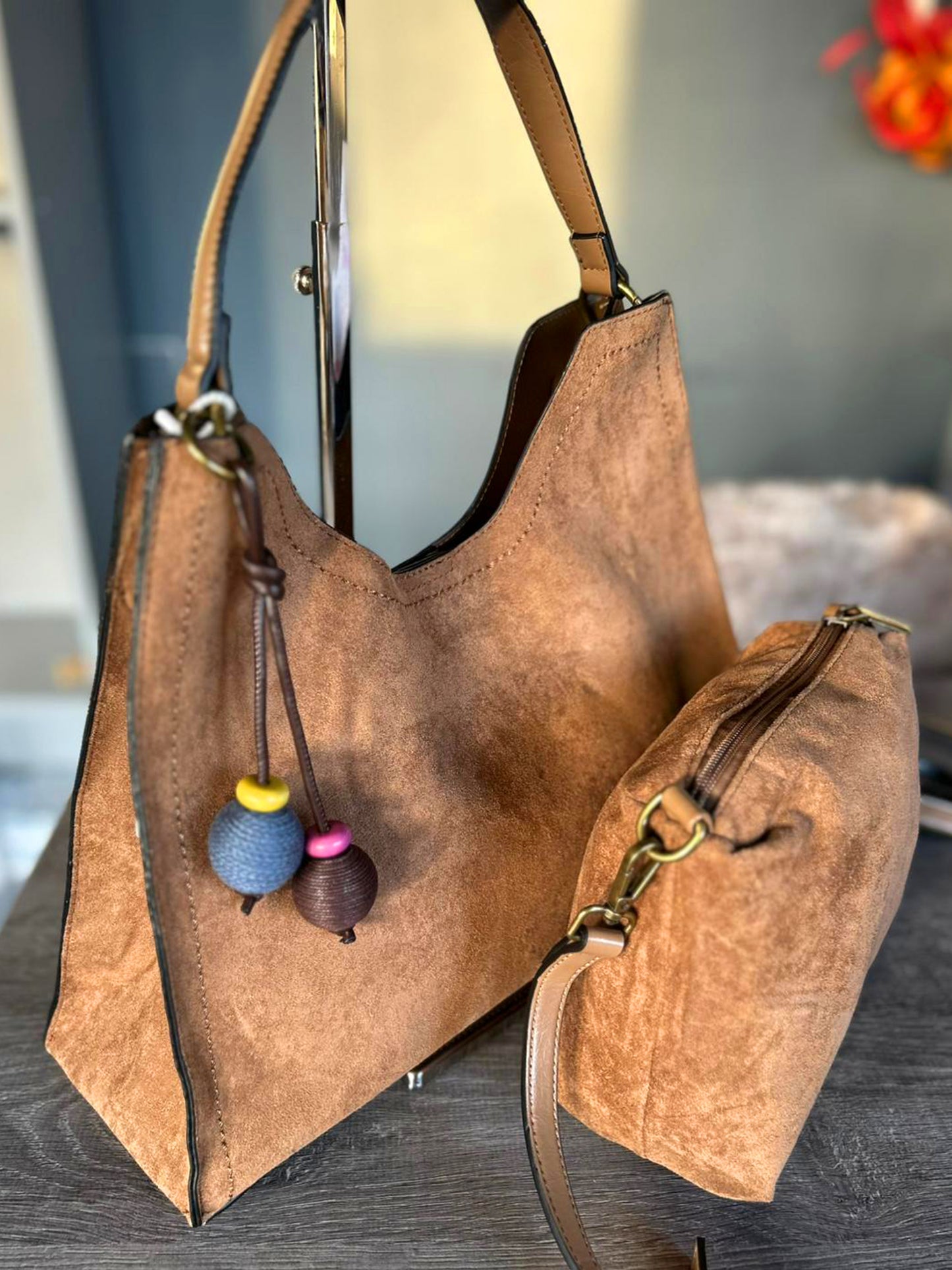 Harriott - Faux Suede 2 Bag Set