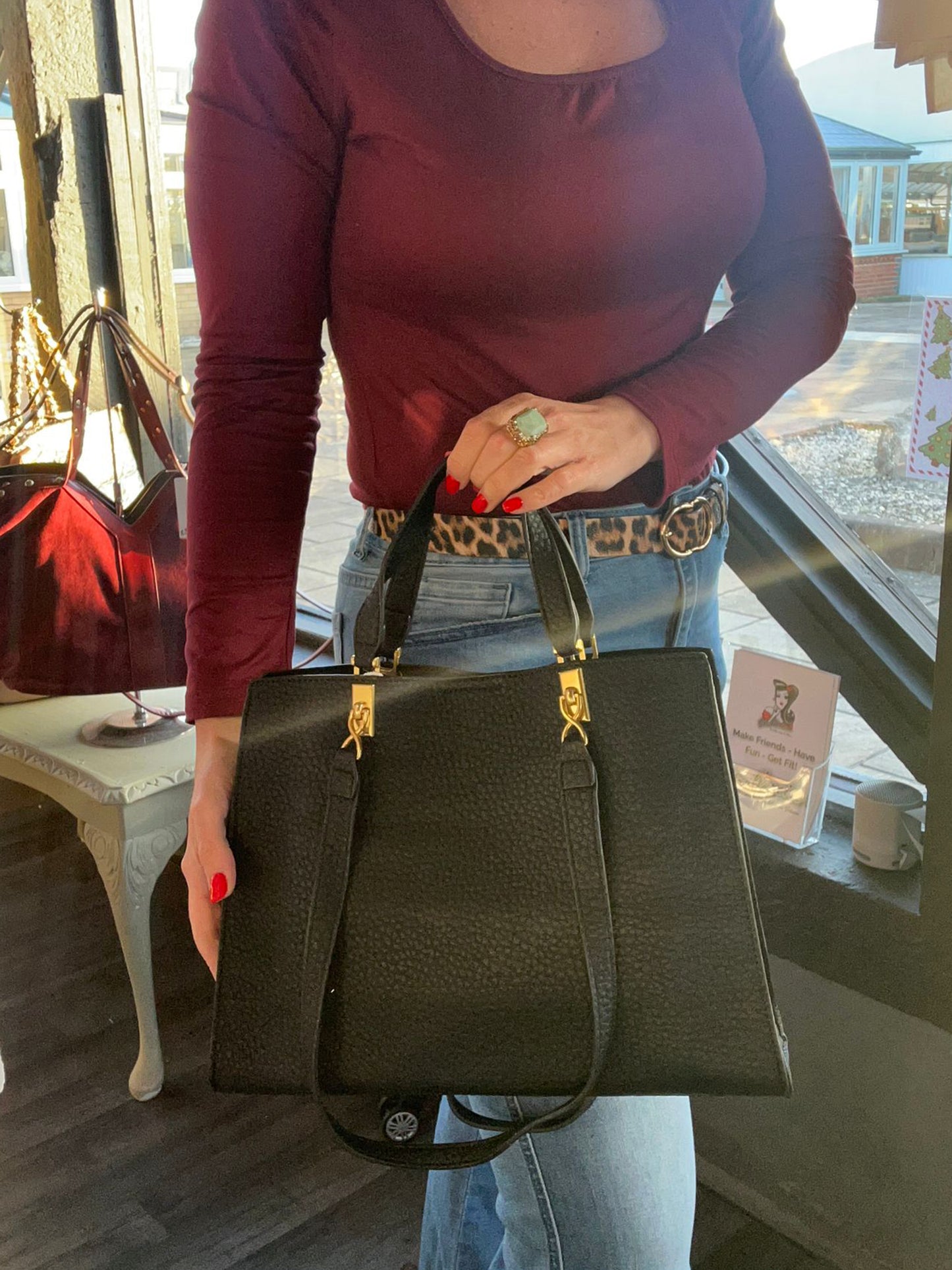 Heidi - Soft Faux Leather Shoulder Bag