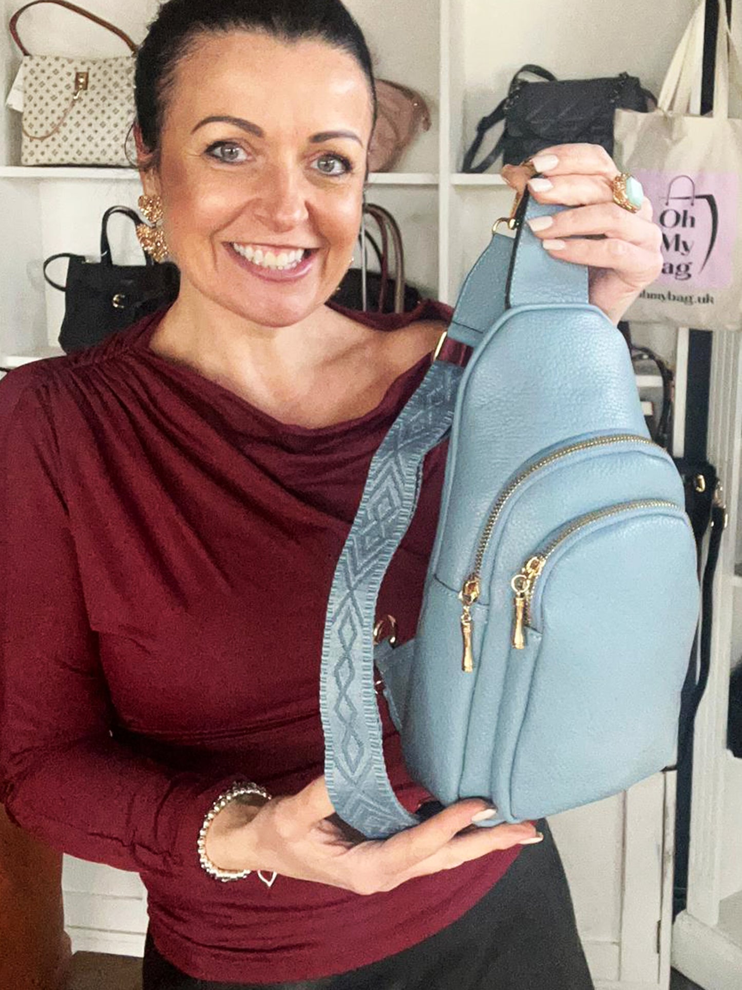 Heidi - Faux Leather Crossbody Backpack