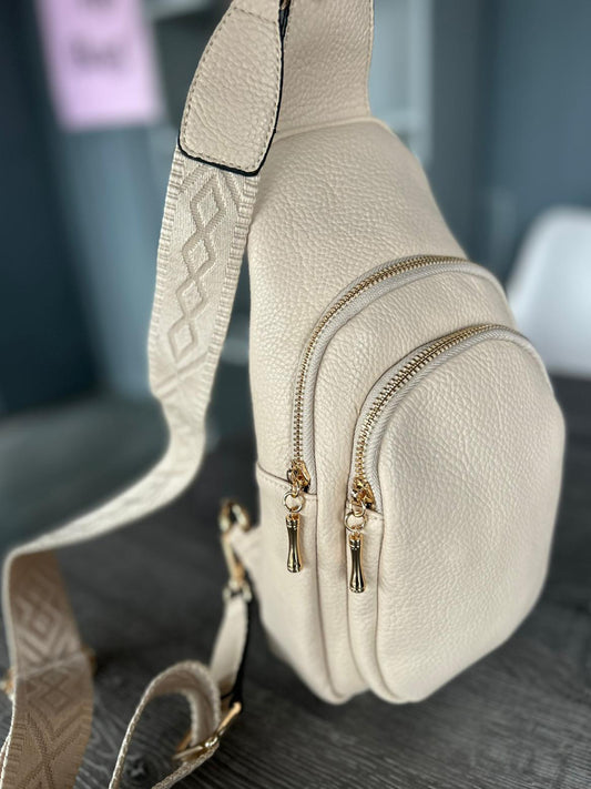 Heidi - Faux Leather Crossbody Backpack