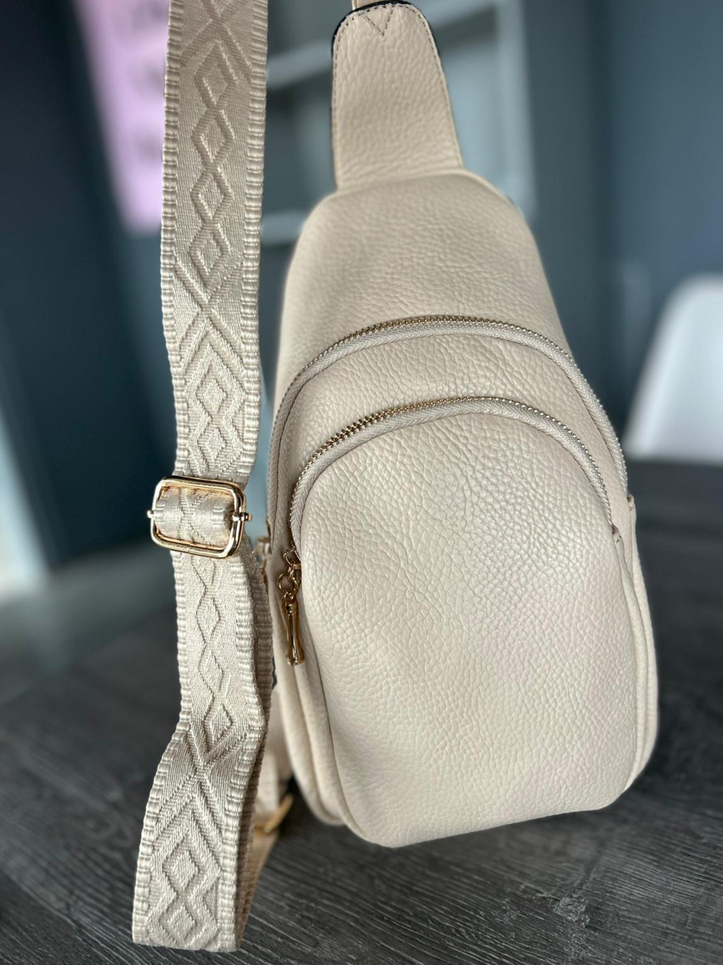 Heidi - Faux Leather Crossbody Backpack