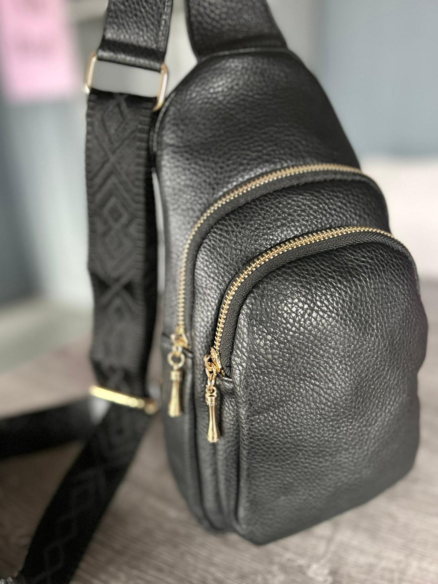 Heidi - Faux Leather Crossbody Backpack