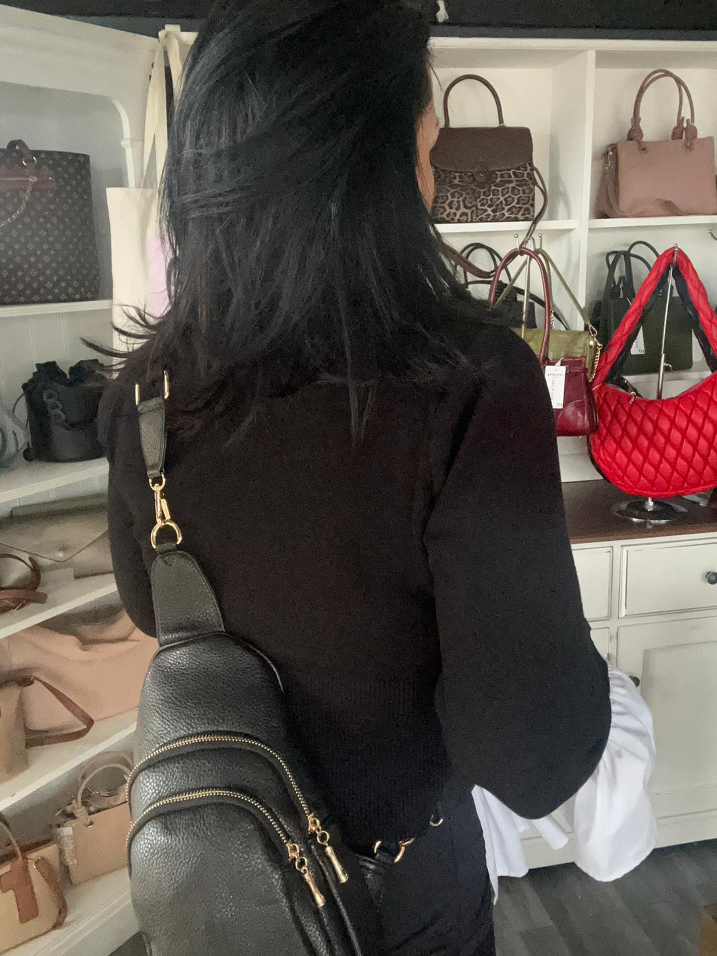 Heidi - Faux Leather Crossbody Backpack