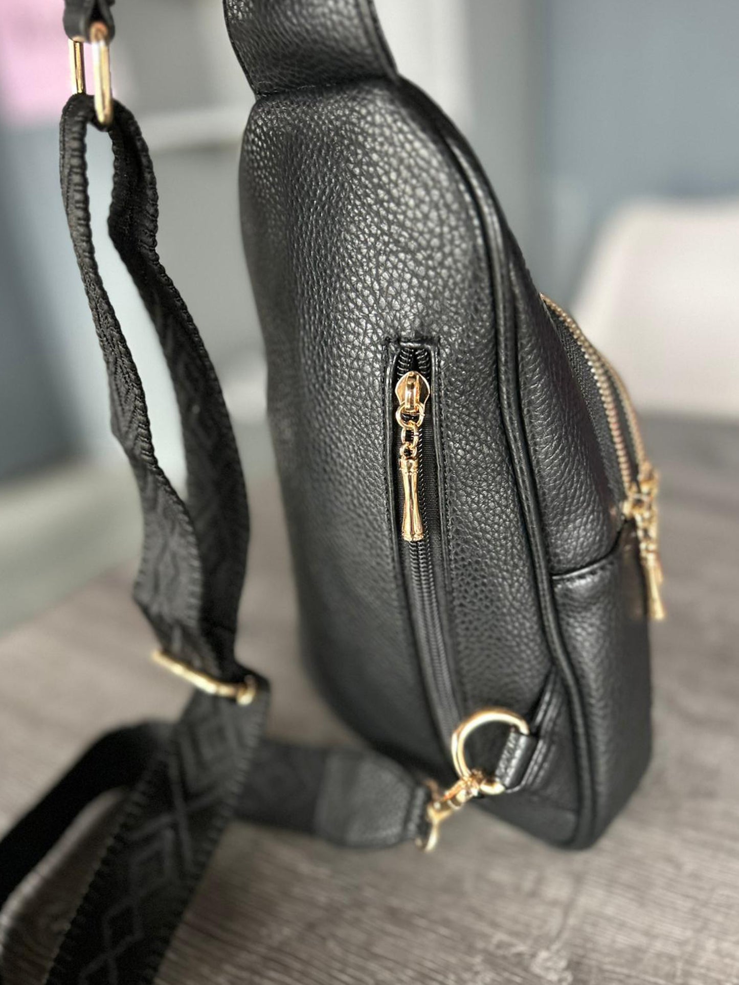Heidi - Faux Leather Crossbody Backpack