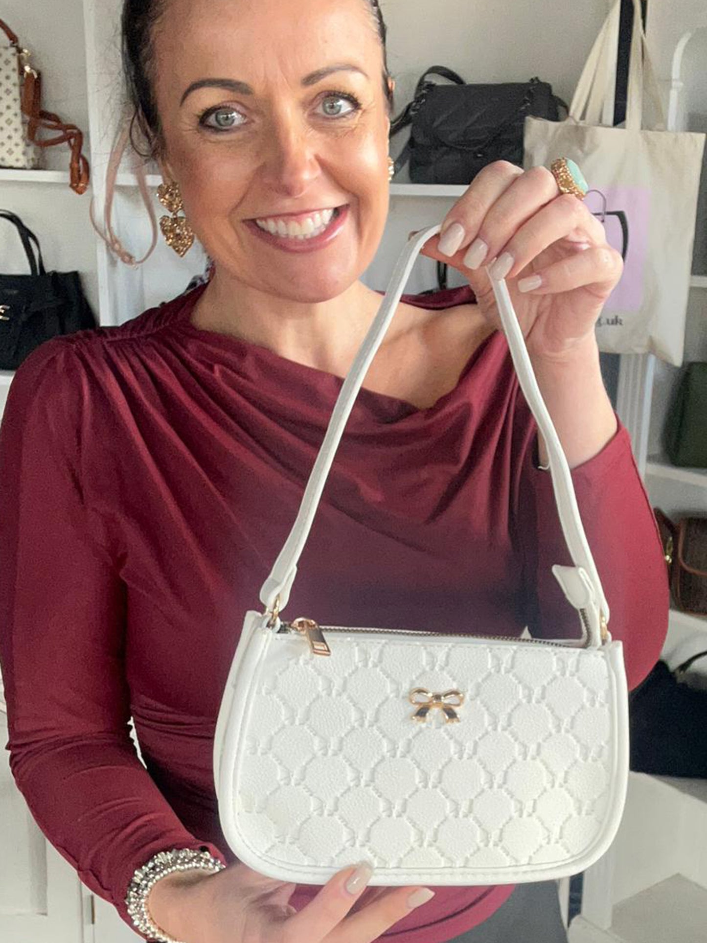 Holly - Small Faux Leather Shoulder Bag